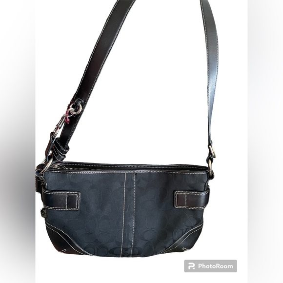 COACH Crossbody Adjustable Canvas/Leather Bag - Picture 4 of 10